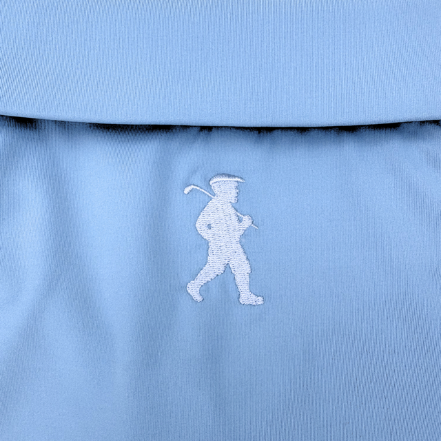 Malarkey Golf polo logo detail